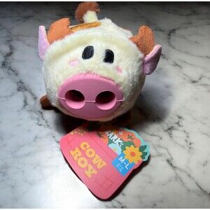 Bark Box Super Chewer Dog Toy Cow Roy Hide A Treat M-L